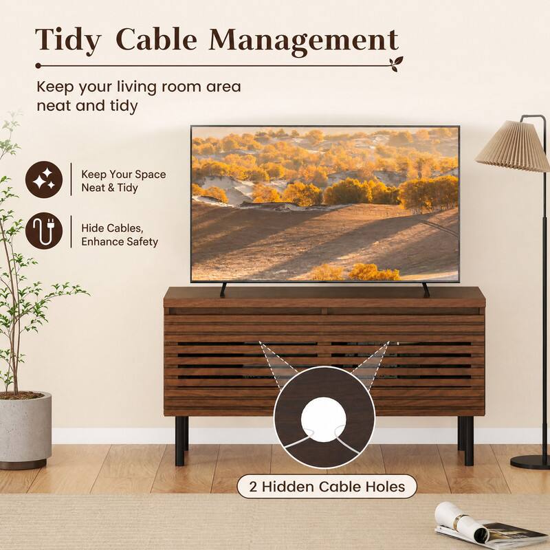 Tidy Cable Management  
Keep your living room area neat and tidy  

Keep Your Space Neat & Tidy  
Hide Cables, Enhance Safety  

2 Hidden Cable Holes