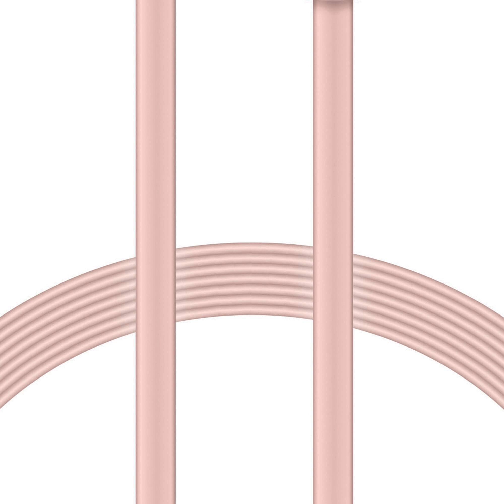 Alt View 3. Xyst - Charge and Sync USB to Lightning Flat Cable 4Ft - Rose Gold.