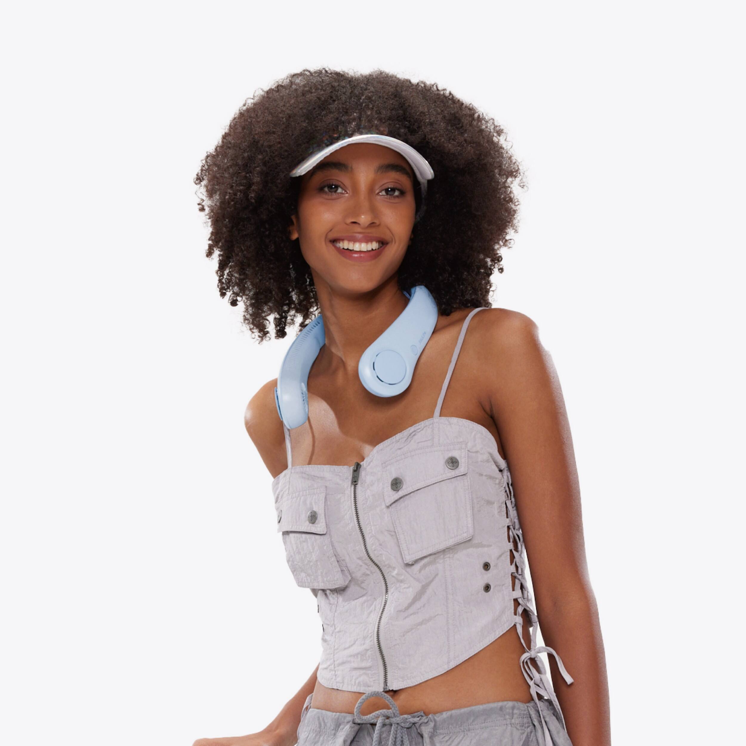 Alt View 9. Jisulife - Neck Fan Life4B - Light Blue.