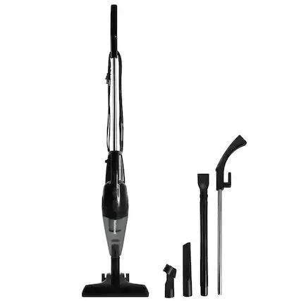 Front. National - National 2 in 1 Corded Upright and Handheld Vacuum Cleaner - Black.