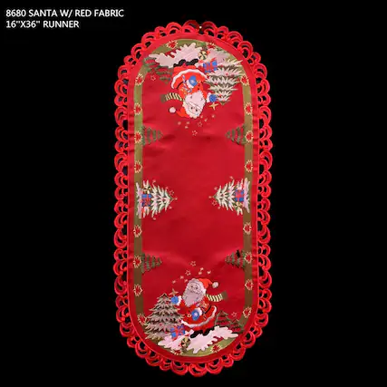 8680 SANTA W/ RED FABRIC
16"X36" RUNNER