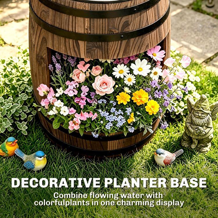 DECORATIVE PLANTER BASE  
Combine flowing water with colorful plants in one charming display