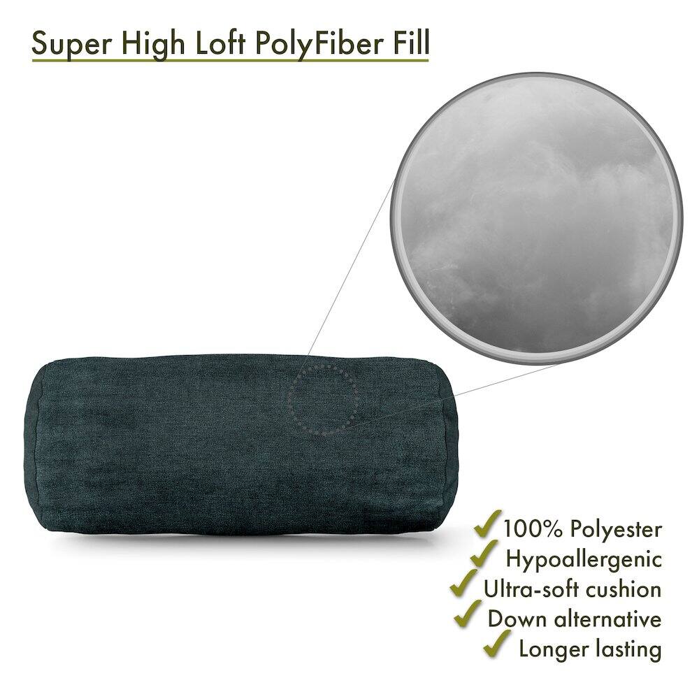 Super High Loft PolyFiber Fill

- 100% Polyester
- Hypoallergenic
- Ultra-soft cushion
- Down alternative
- Longer lasting