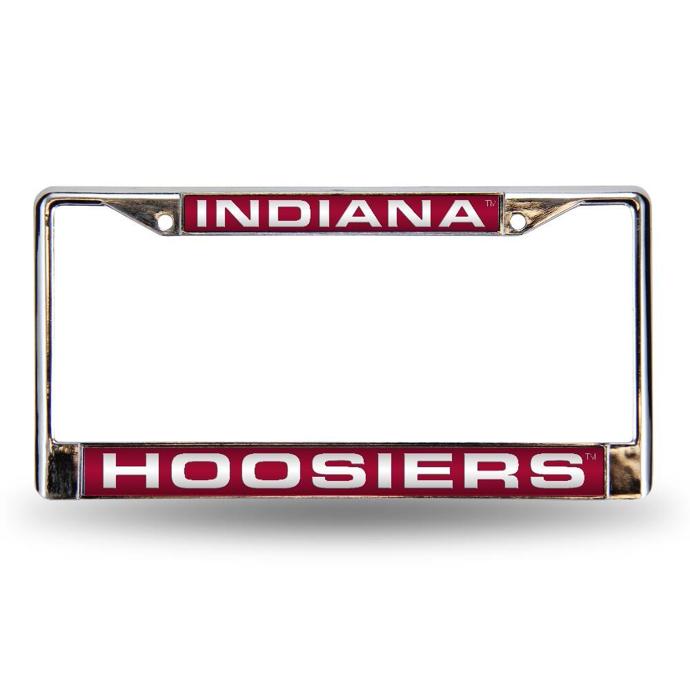 Indiana Hoosiers Chrome Metal Laser Cut License Plate Frame