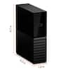 Angle. WD - My Book 8TB External USB 3.0 Hard Drive - Black.