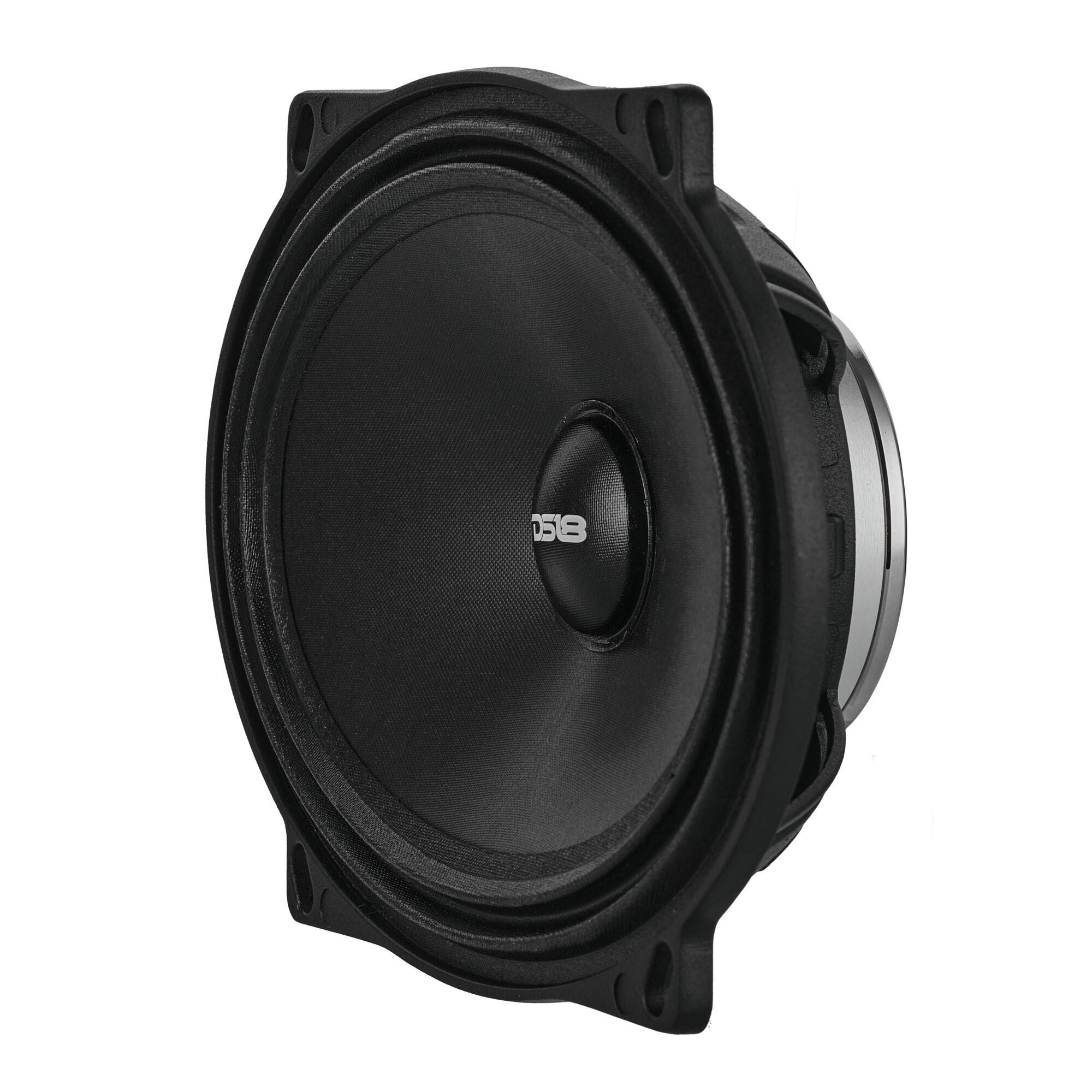 Left. DS18 Audio - 5x7" Full-Range Speaker With Water Resistant Glass Fiber Cone and Neodymium Magnet | 150W RMS 4-Ohm - Black.