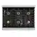 Alt View 9. ZLINE - 36 in. Wide 6 Burner Autograph 5.2 cu. ft. Freestanding Paramount Gas DuoPro Range with White Door and Black Accents - White Matte.