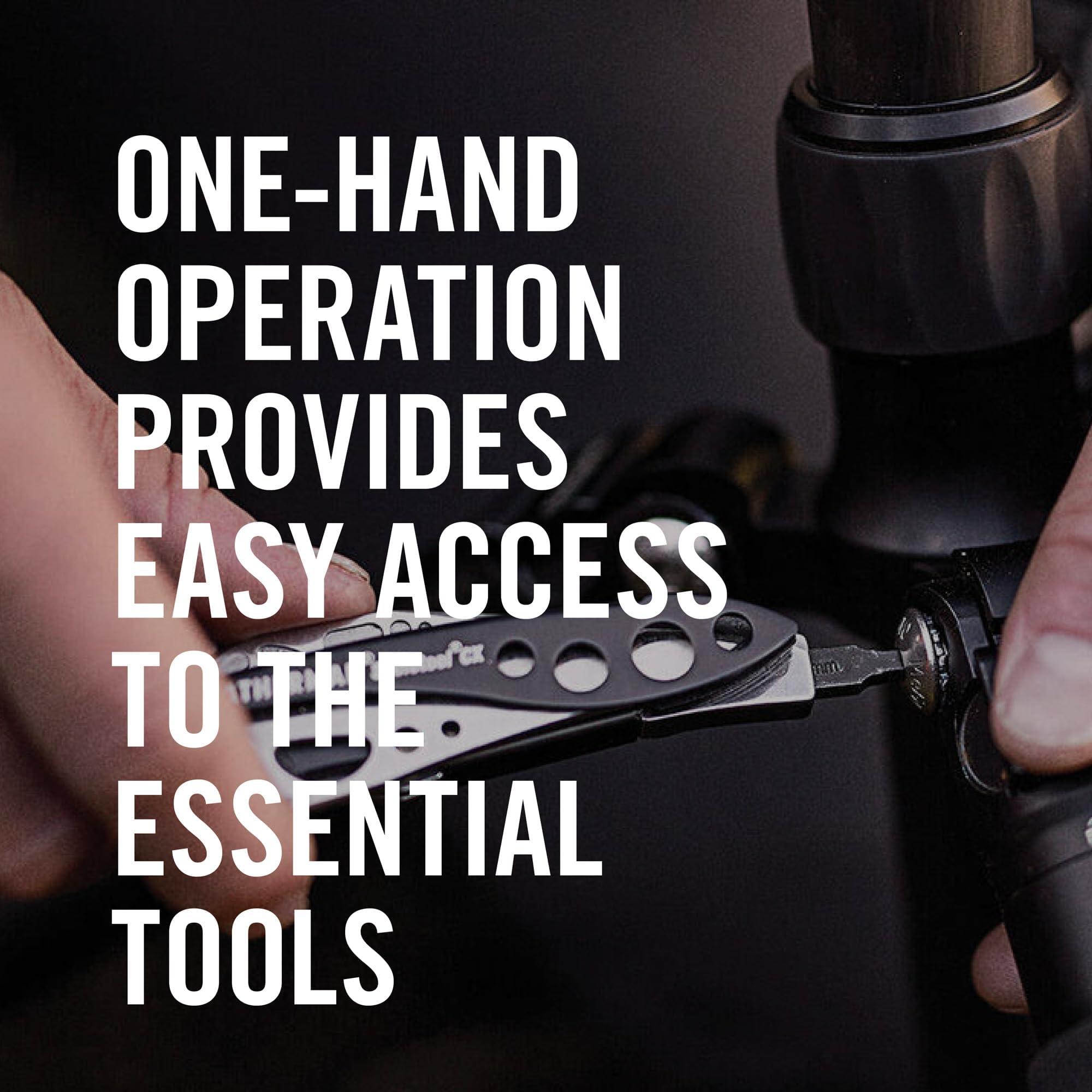 ONE-HAND OPERATION PROVIDES EASY ACCESS TO THE ESSENTIAL TOOLS