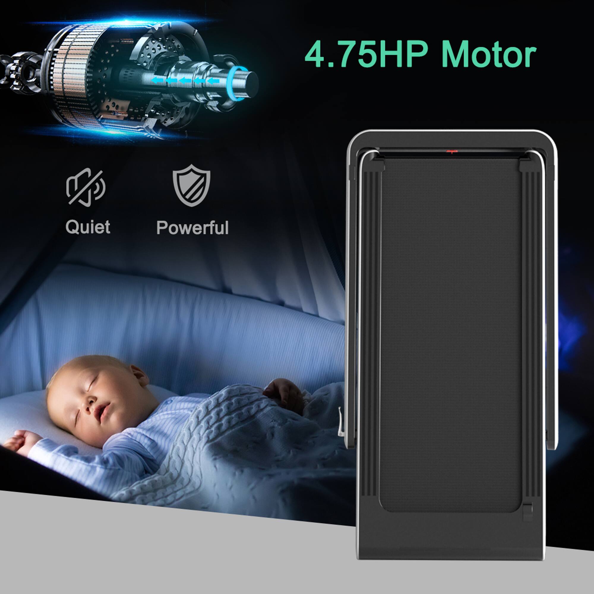 4.75HP Motor

Quiet  
Powerful