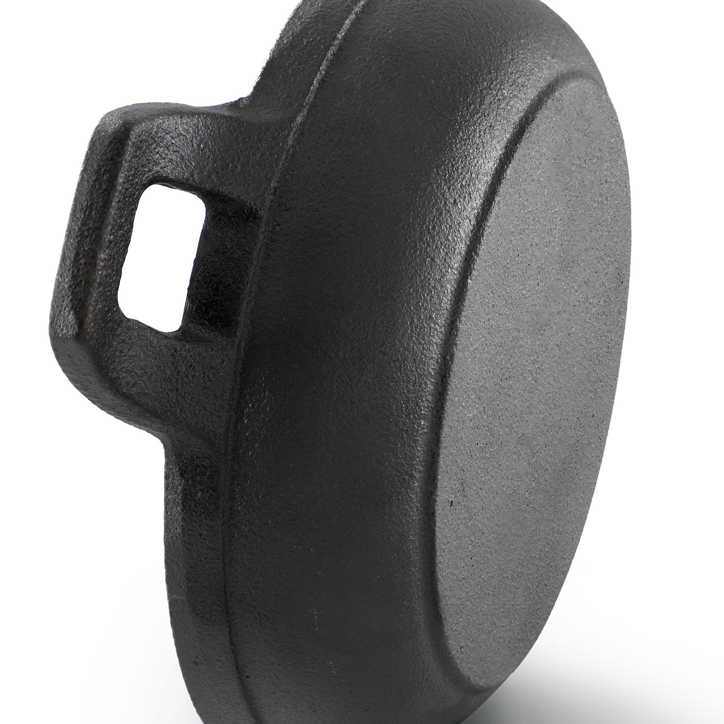 Alt View 3. Mega Chef - MegaChef 5 Inch Round Cast Iron Frying Pan for Indoor/Outdoor Use - Black.