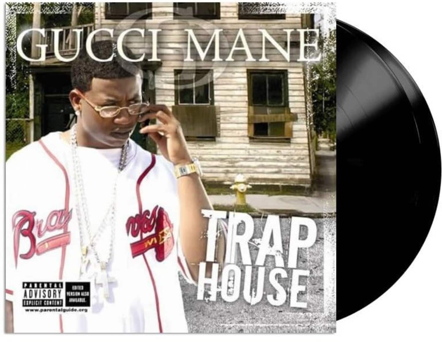 GUCCI MANE  
TRAP HOUSE  

PARENTAL ADVISORY  
EXPLICIT CONTENT  
www.parentalguide.org  

PARENTAL ADVISORY  
EXPLICIT CONTENT  
EDITED VERSION ALSO AVAILABLE.