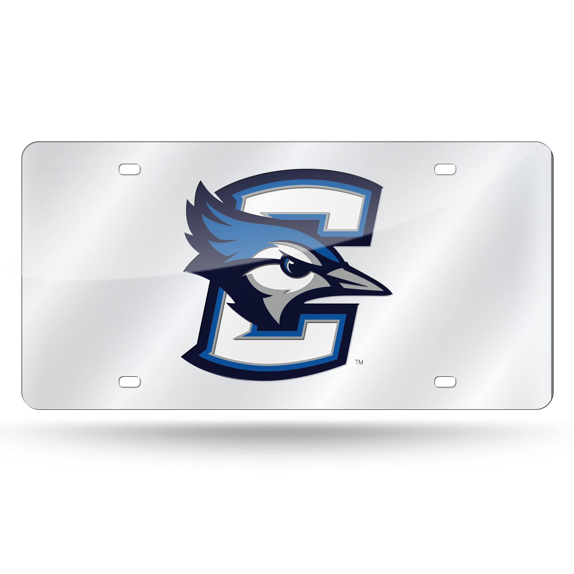 Front. Rico Industries - Creighton Blue Jays Acrylic License Plate Laser Tag - Multi.