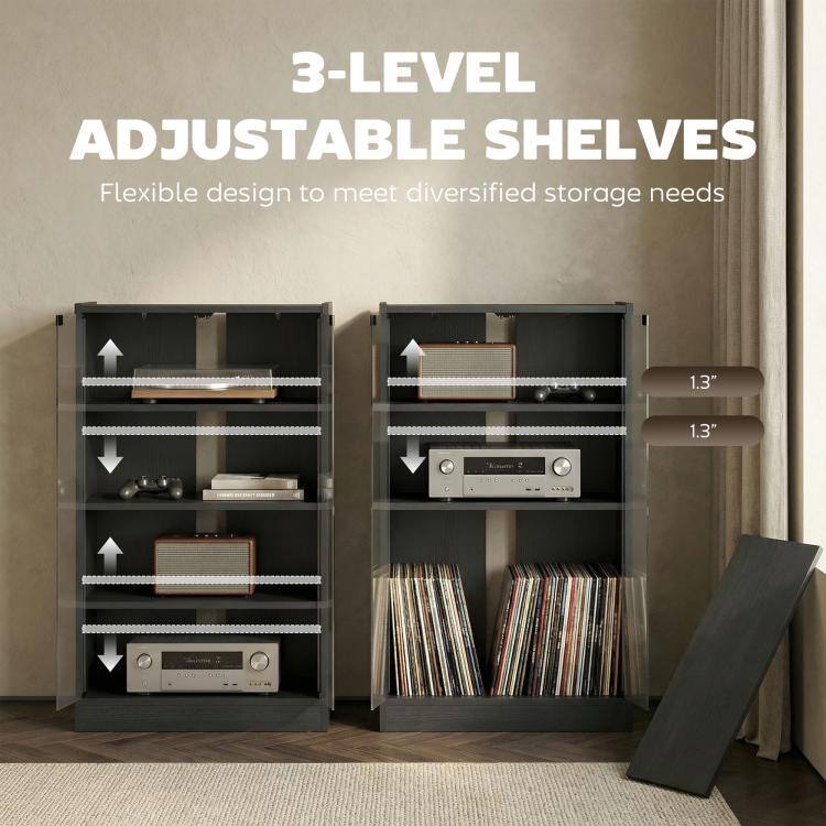 3-LEVEL ADJUSTABLE SHELVES  
Flexible design to meet diversified storage needs  
1.3"  
1.3"