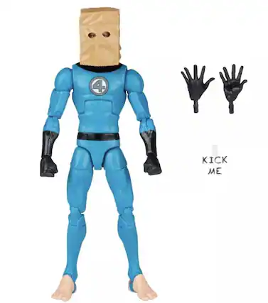 Front. Marvel - Marvel Legends Retro Vintage Collection 6 Inch Figure | Bombastic Bag Man - Blue.