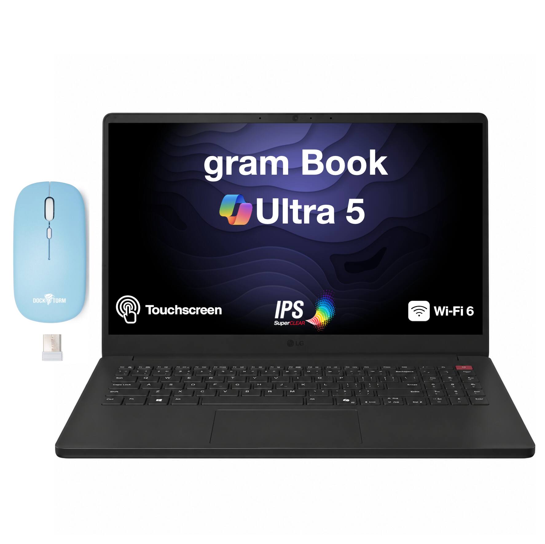gram Book Ultra 5  
DOCK  
FORM  
Touchscreen  
IPS SuperCLEAR  
Wi-Fi 6  
LG