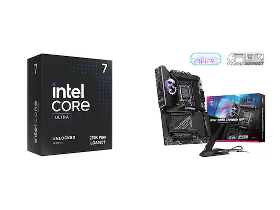 1 VH CORE ATRA Intel 7 Intel CORE ULTRA UNLOCKED 270K Plus SERIES 2 LGA1851 READY FOR 7 APC 400 10G CULTRA CONNECT CARBON MG Z890 CARBON WIFI 90 Al PC
