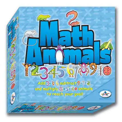 Math Animals
Add 3 + 3 = 6
subtract 9 - 7 = 2
X and multiply x x5 = 4 animals
with sptitude = + to reach your goal!
Artstopla www.bristaplay.com