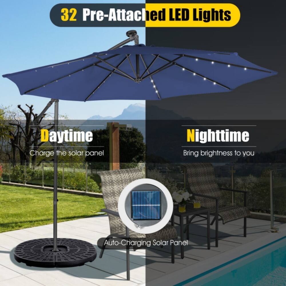 32 Pre-Attached LED Lights

Daytime
Charge the solar panel

Nighttime
Bring brightness to you

Auto-Charging Solar Panel