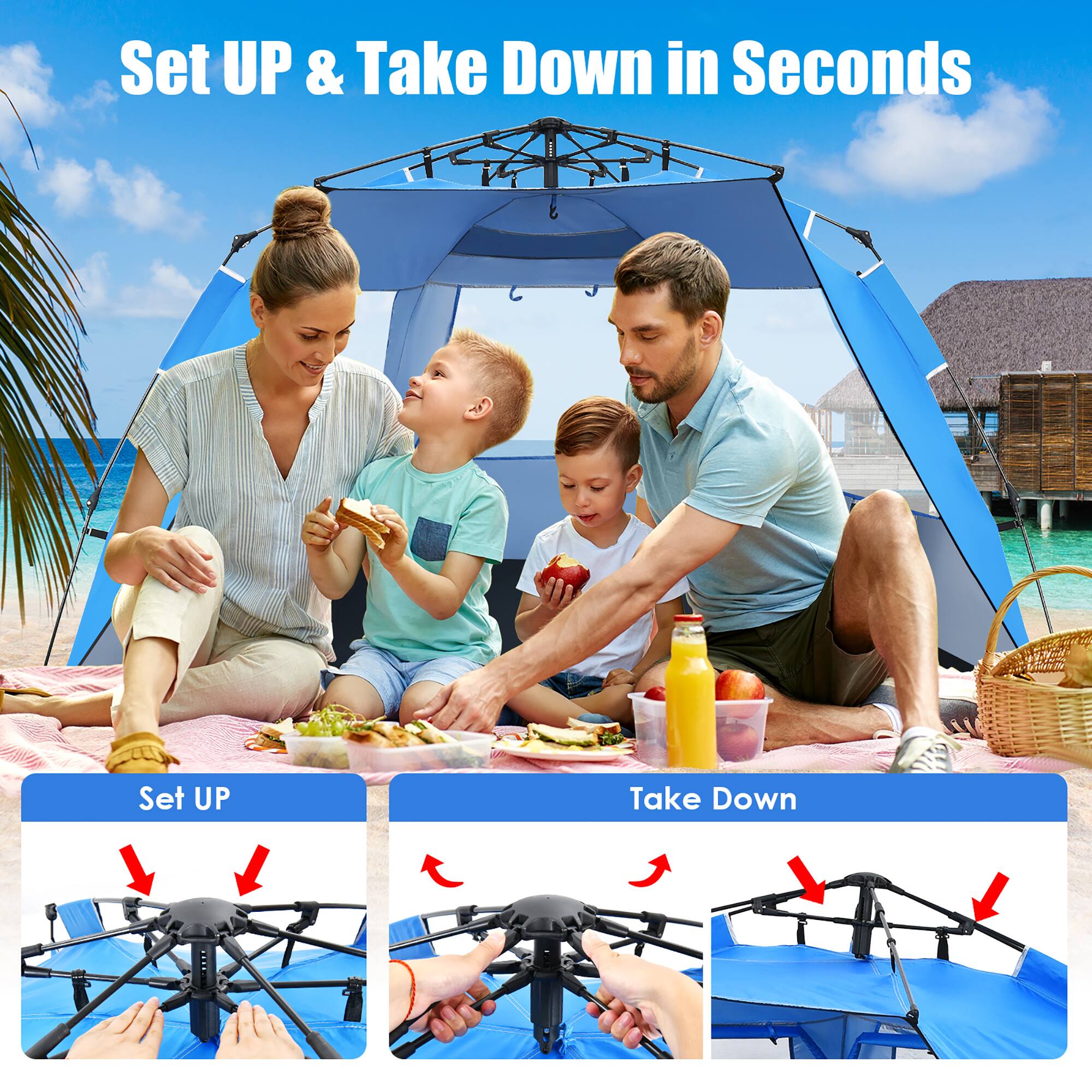 Set Up & Take Down in Seconds