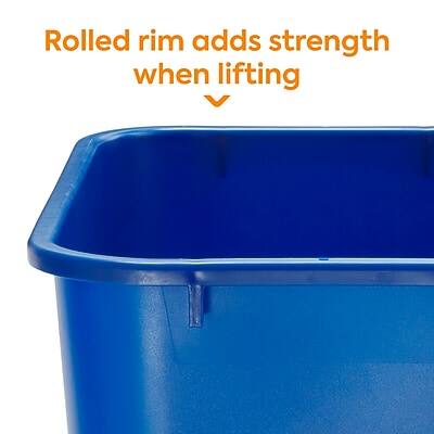 Rolled rim adds strength when lifting