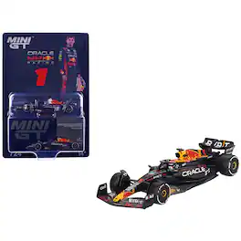 True Scale Miniatures - Red Bull Racing RB19 #1 Max Verstappen Winner F1 "Bahrain GP" (2023) Limited Edition 1/64 Die Cast Model Car by Mini GT