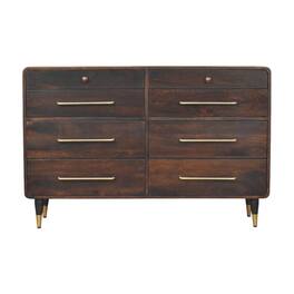 Artisan Furniture - Solid Wood Hudson 8 Drawer Dresser - Brown