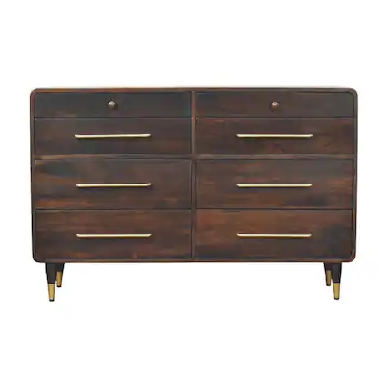 Front. Artisan Furniture - Artisan Furniture Solid Wood Hudson 8 Drawer Dresser - Brown.