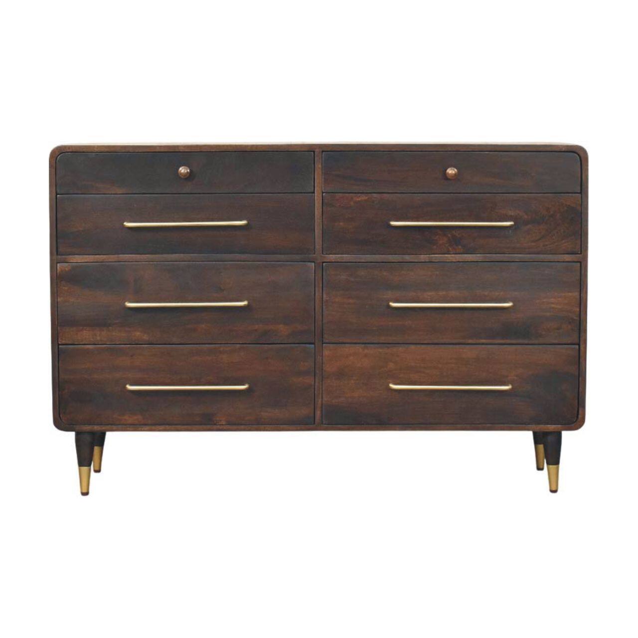 Front. Artisan Furniture - Artisan Furniture Solid Wood Hudson 8 Drawer Dresser - Brown.