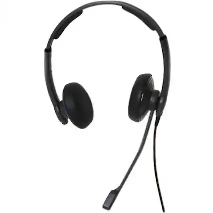 Front. DataLocker - DataLocker AlphaTalk Headset - Stereo - Mini-phone (3.5mm) - Wired - 32 Ohm - 20 Hz to 20 kHz - Over-the-head - Binaural - Black.