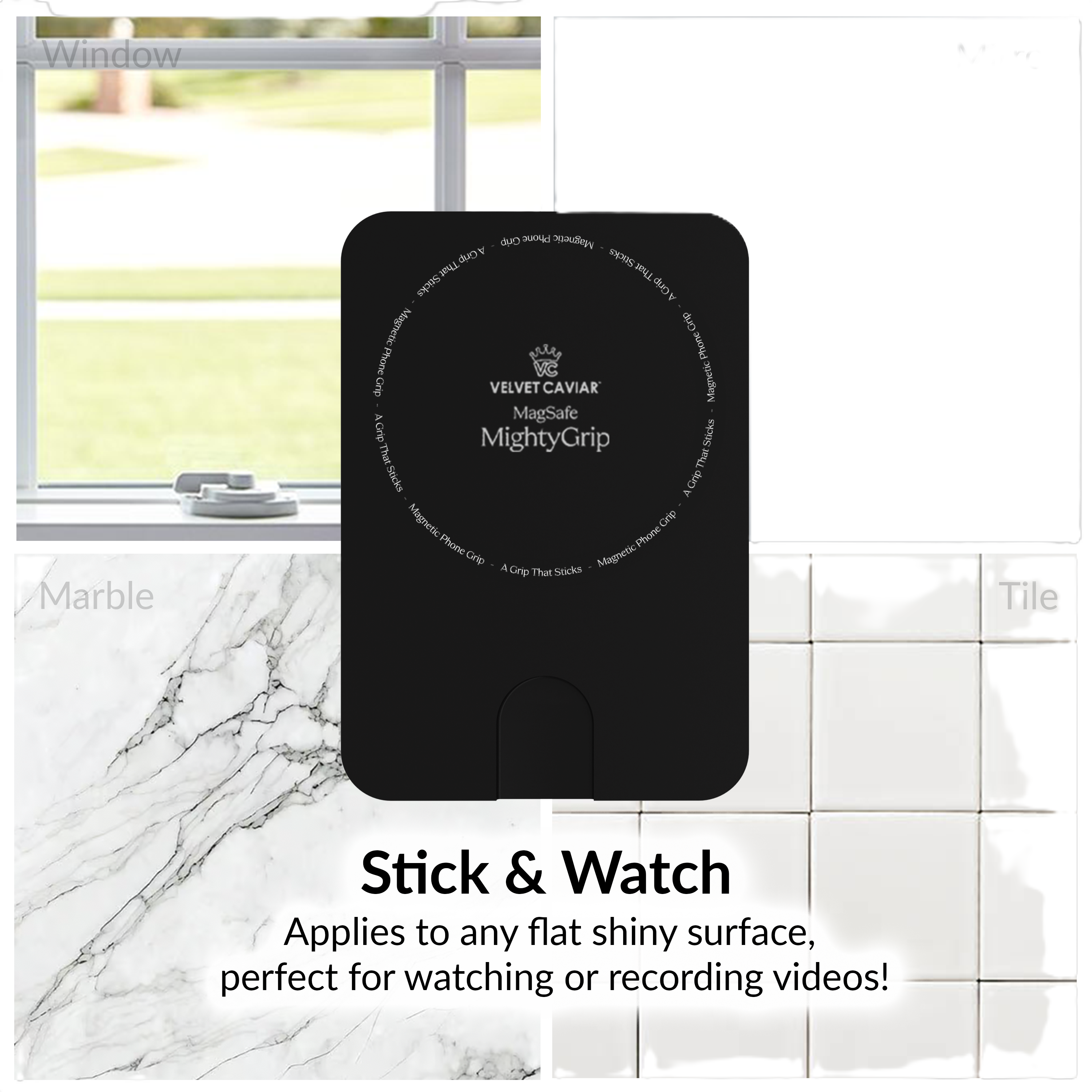 Velvet Caviar MagSafe MightyGrip for most cell phones Black 81057VRP