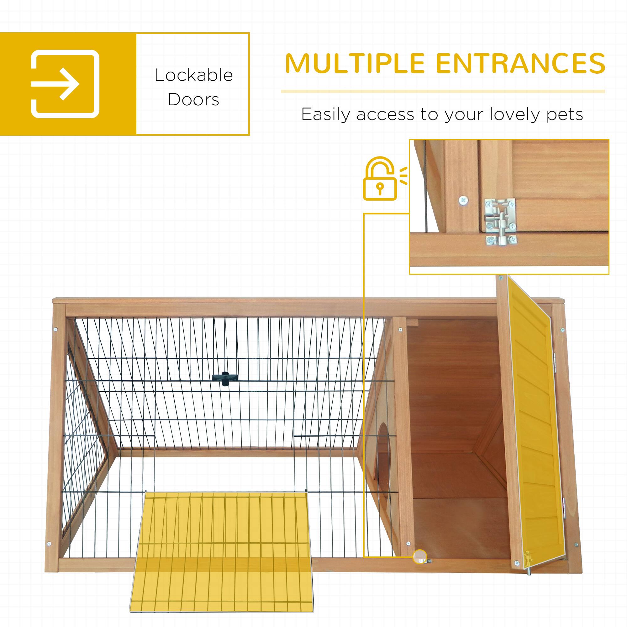 MULTIPLE ENTRANCES  
Easily access to your lovely pets  

Lockable Doors