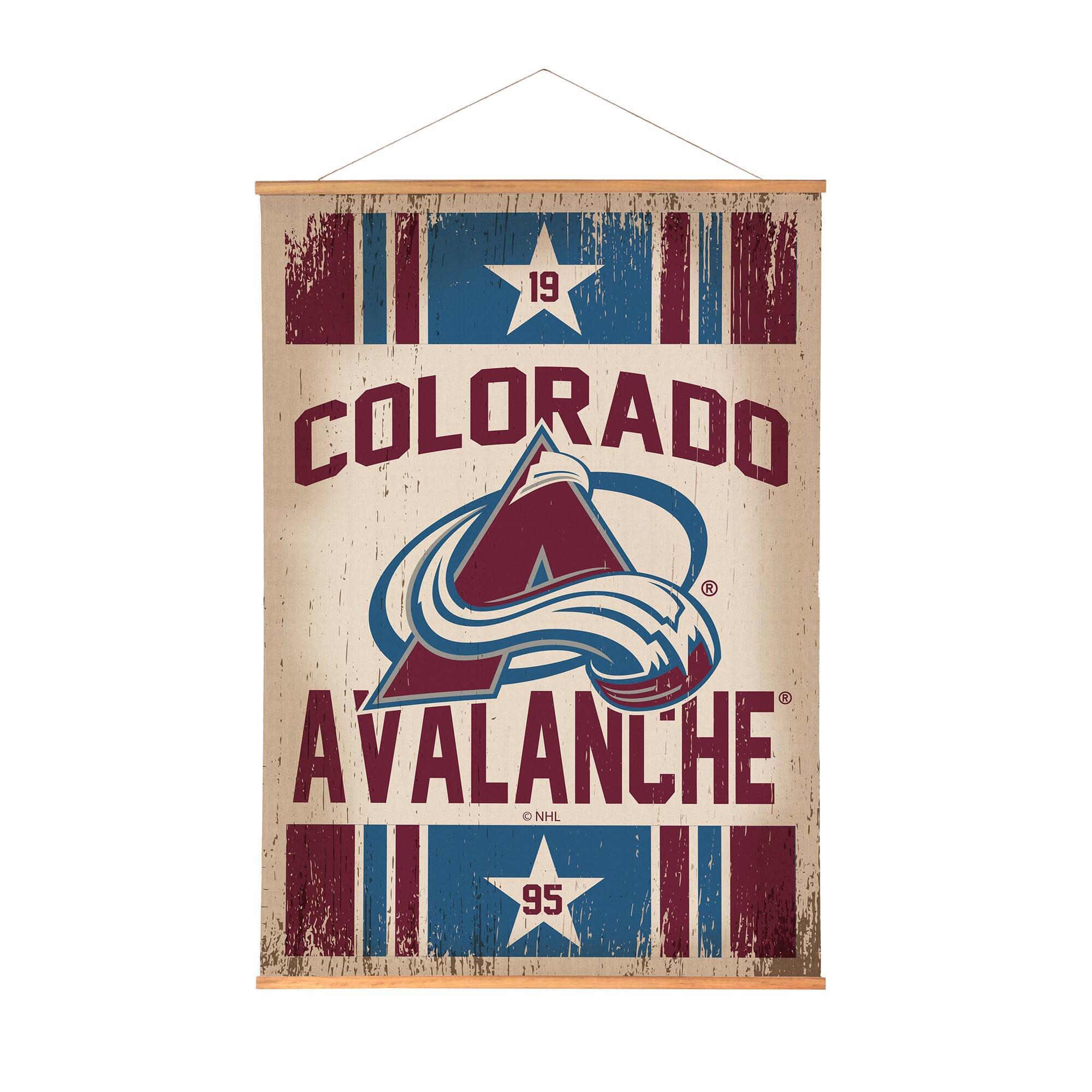 Colorado Avalanche 36" x 54" Large Canvas Wall Art Tapestry with Wood Frame