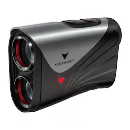 VISTAGET - GolVia Ultra Golf Tournament Rangefinder, AI Putting Assistant, Acoustic Flag-Lock, IP65 - Black