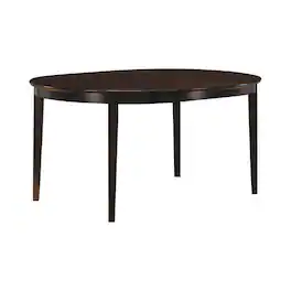 Manhattan Lane - Modish Oval Shaped Wooden Dining Table - Brown