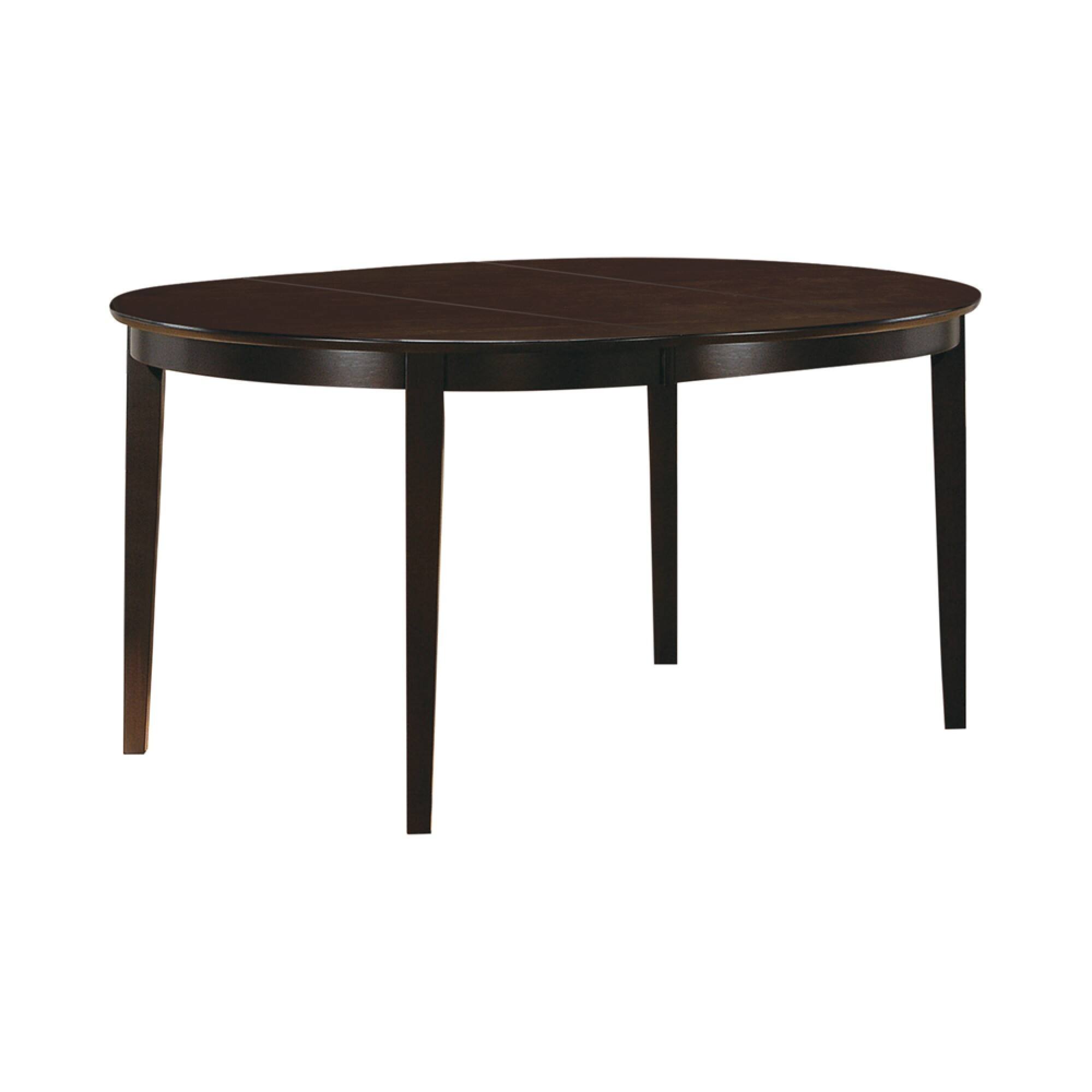 Front. Manhattan Lane - Modish Oval Shaped Wooden Dining Table - Brown.