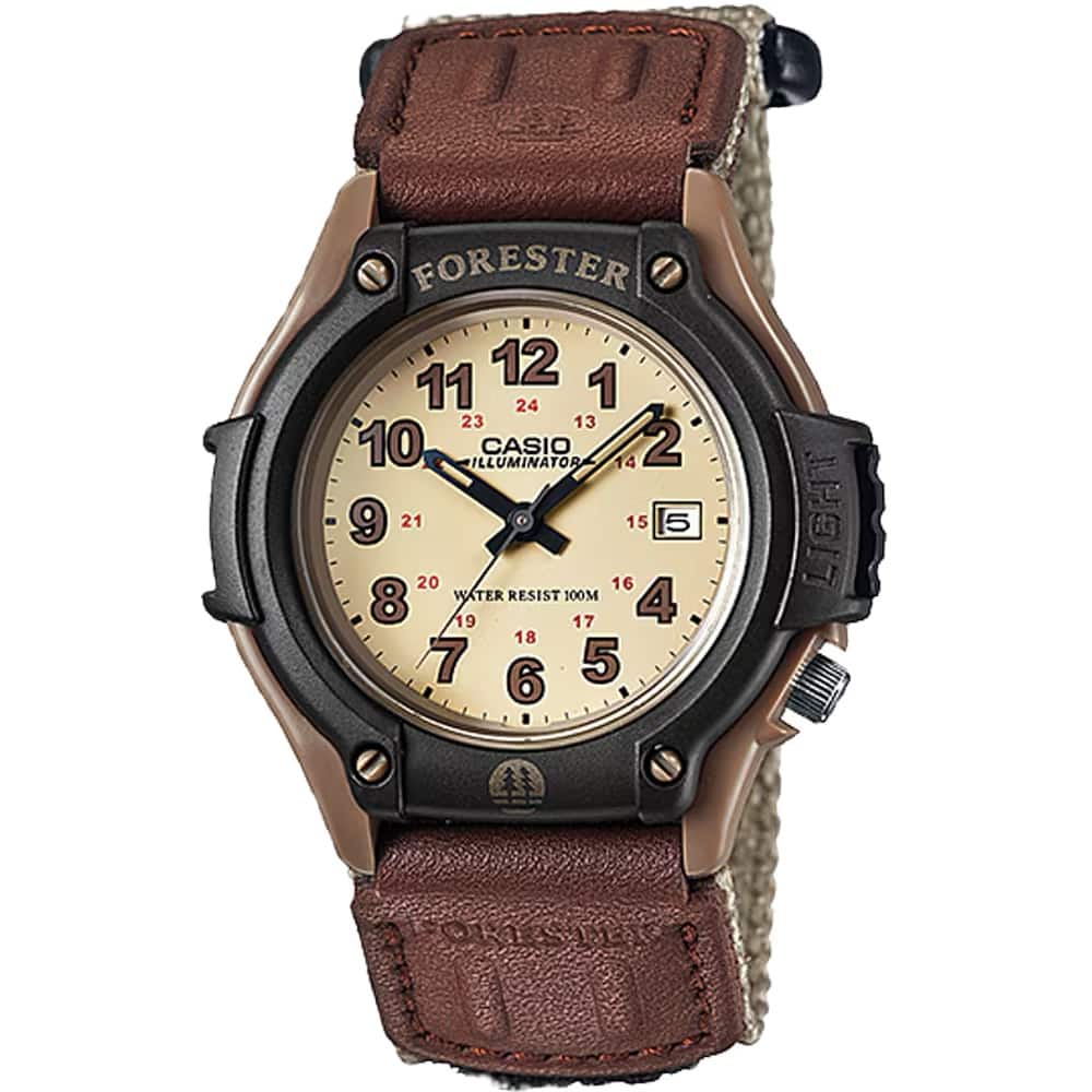 Casio - Men's Field Watch with Nylon Band - FT-500WC-5BV - Brown