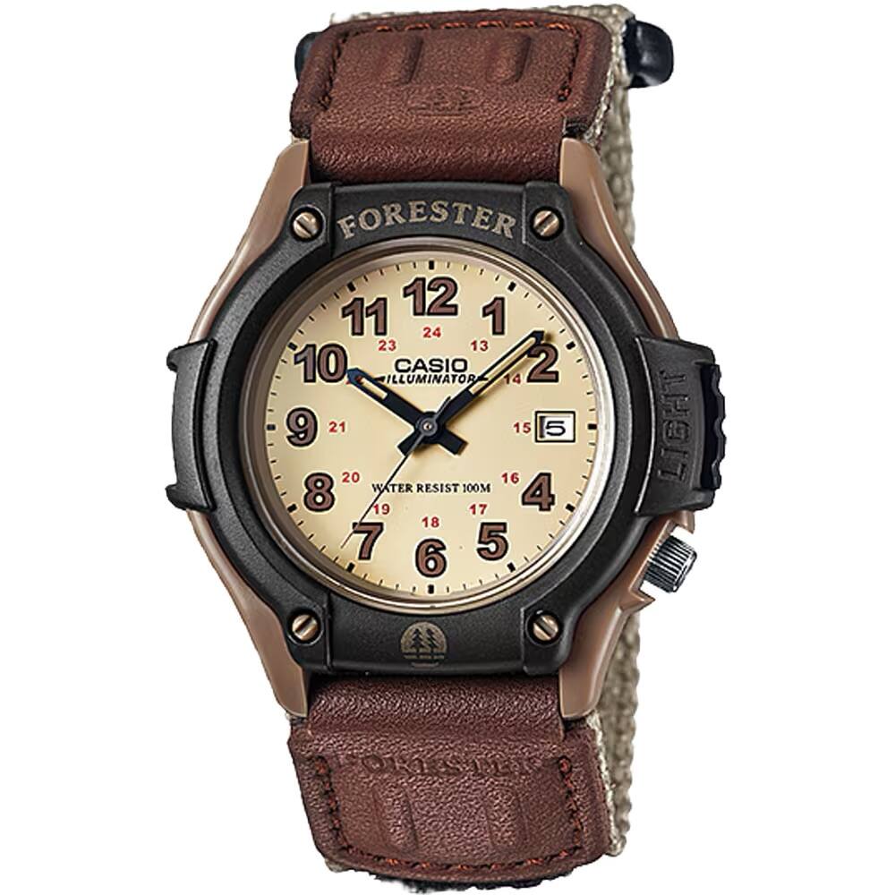 Casio - Men's Field Watch with Nylon Band - FT-500WC-5BV - Brown