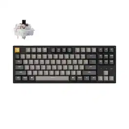 Keychron - C1 Pro TKL QMK/VIA Wired Mechanical Keyboard with Brown Switch - Black