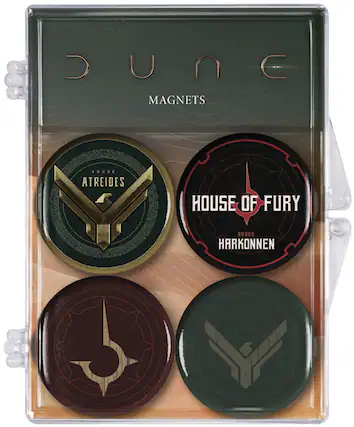 DUNE MAGNETS
HOUSE ATREIDES
HOUSE OF FURY
HOUSE HARKONNEN