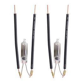 Flowtron - Replacement UV Bulb Starter 2-Pack - for Bug Zappers - Compatible with BK-15 - BK-40 - BK-80 - MC-9000 - Black