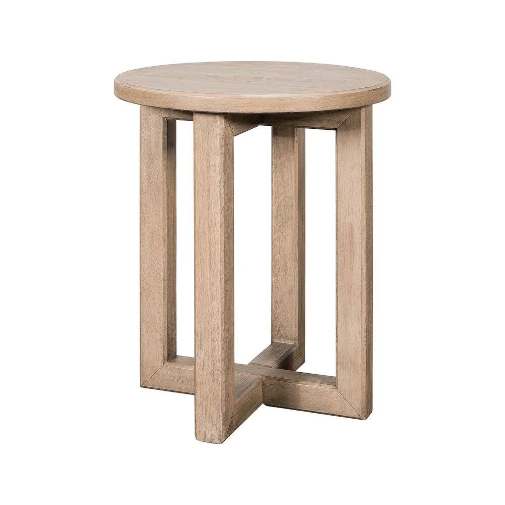 Liberty Furniture Industries - Living Room Round Chairside Table Center Trestle - Birch Wood - Barley Buff price history on PriceWatchPro