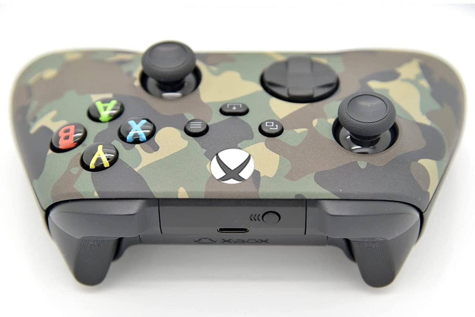 Left. ProControllers - Custom Wireless Controller for Xbox Series X|S, Xbox One, & PC - Green Camo.