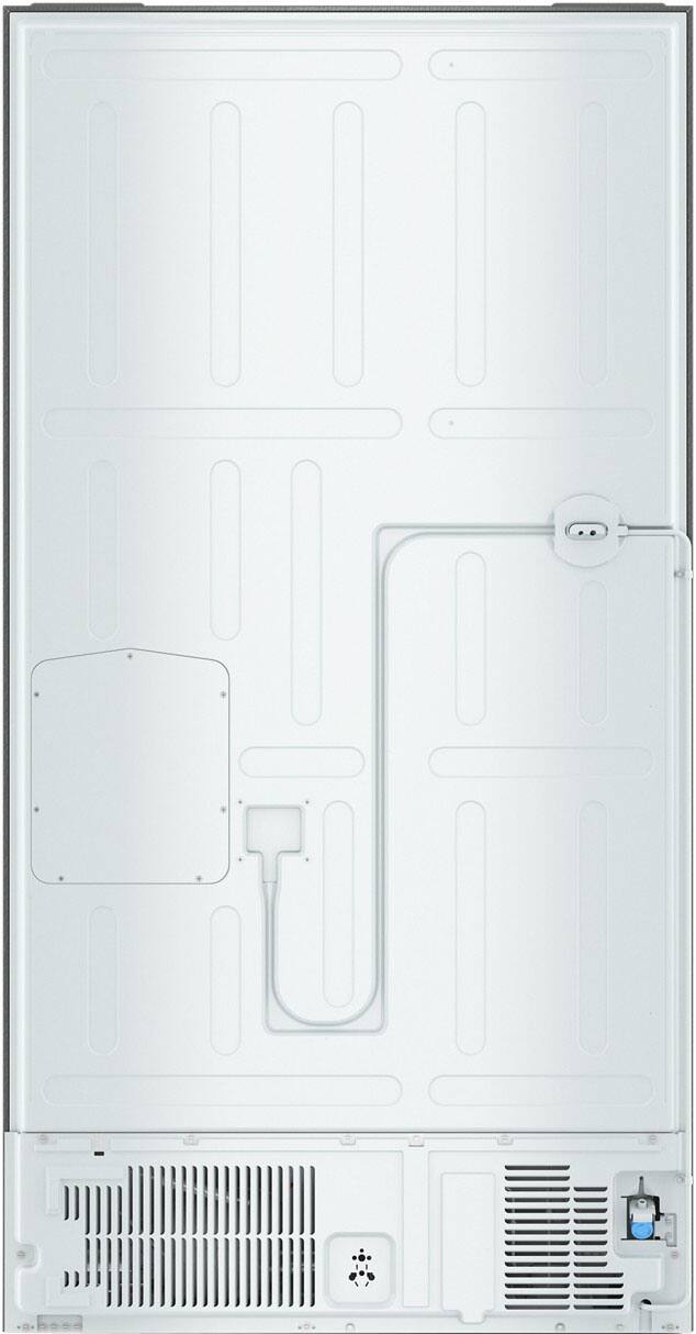 Back. Whirlpool - 22 Cu. Ft. Counter Depth 4-Door French Door Refrigerator - Fingerprint-Resistant Stainless Finish.