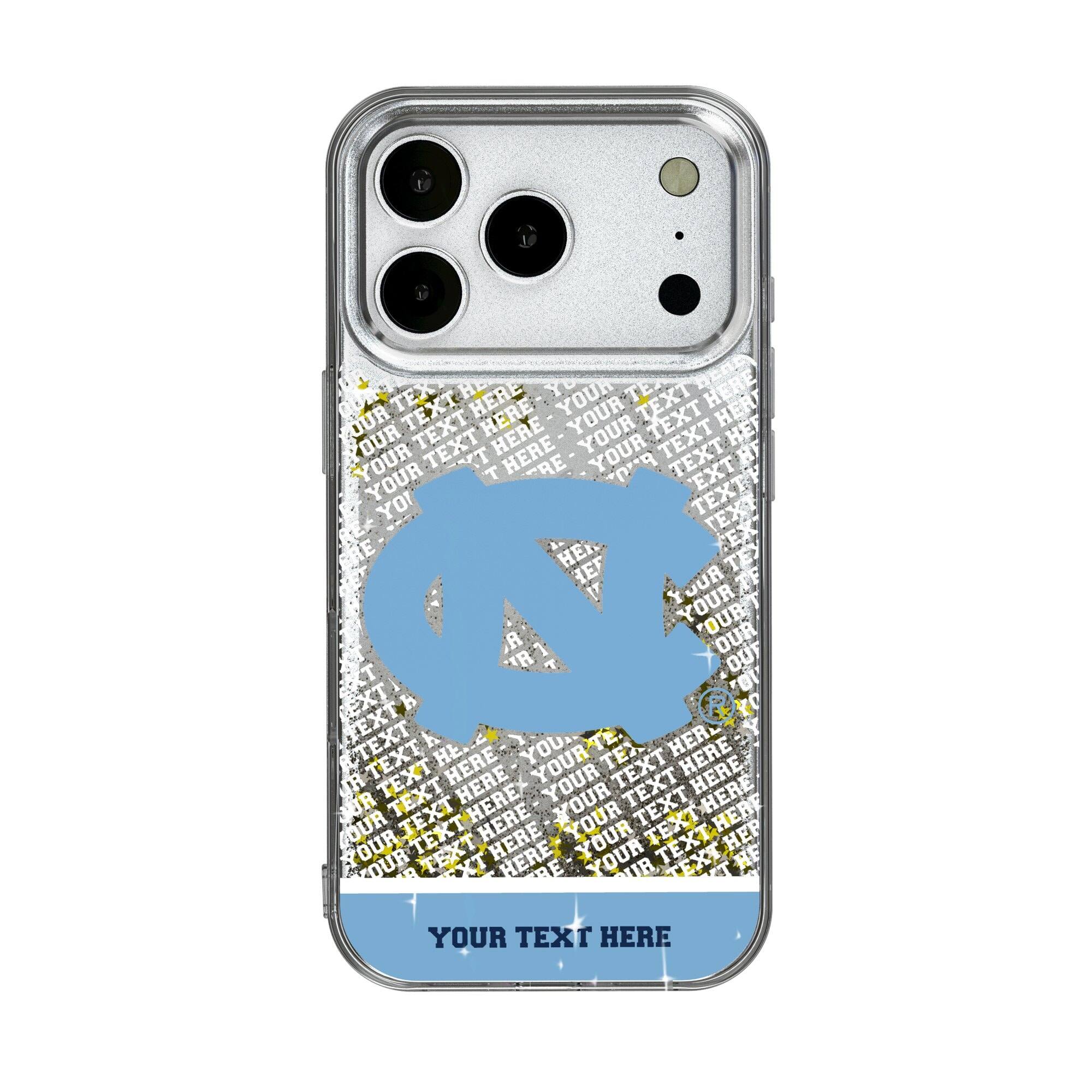 Keyscaper - NCAA - North Carolina Tar Heels iPhone Endzone Personalized Glitter Case - 14 - Multicolor price history on PriceWatchPro