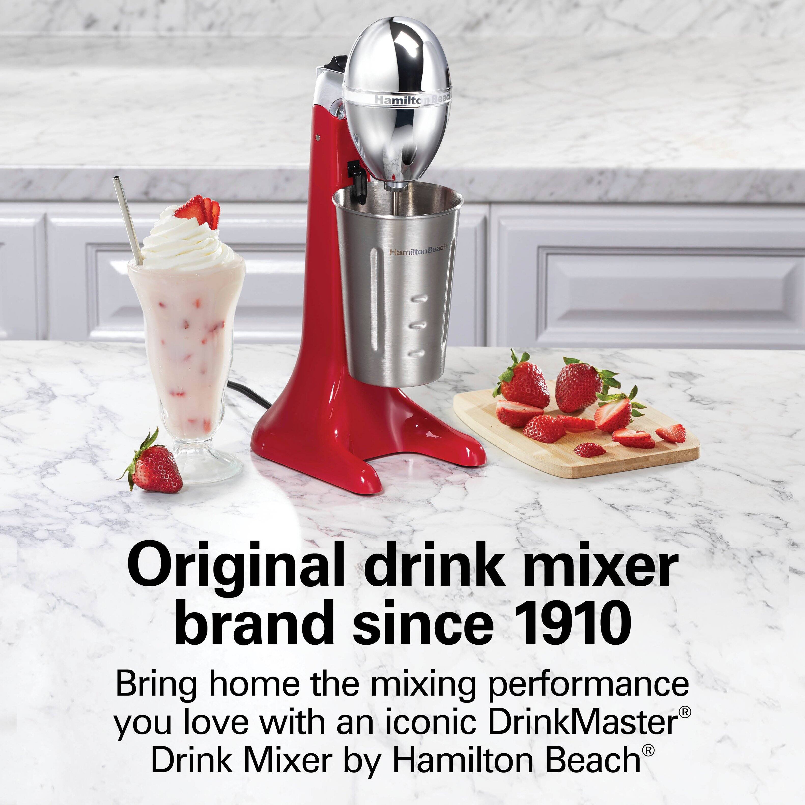 Hamilton Beach  
Original drink mixer brand since 1910  
Bring home the mixing performance you love with an iconic DrinkMaster Drink Mixer by Hamilton Beach