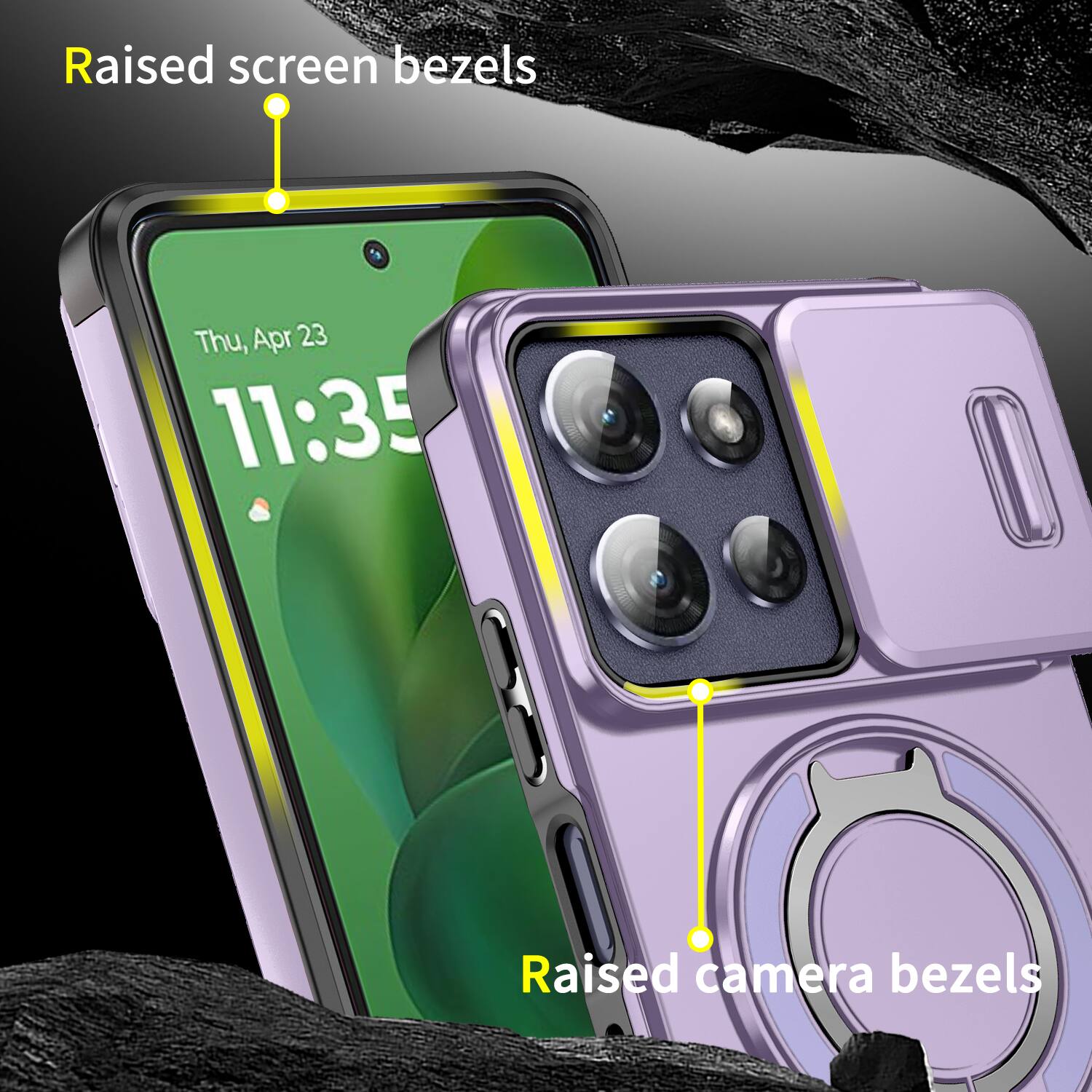 Raised screen bezels  
Thu, Apr 23 11:35  
Raised camera bezels