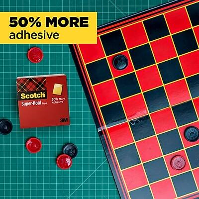 50% MORE adhesive

Scotch Super-Hold Tape
50% More Adhesive
3M
