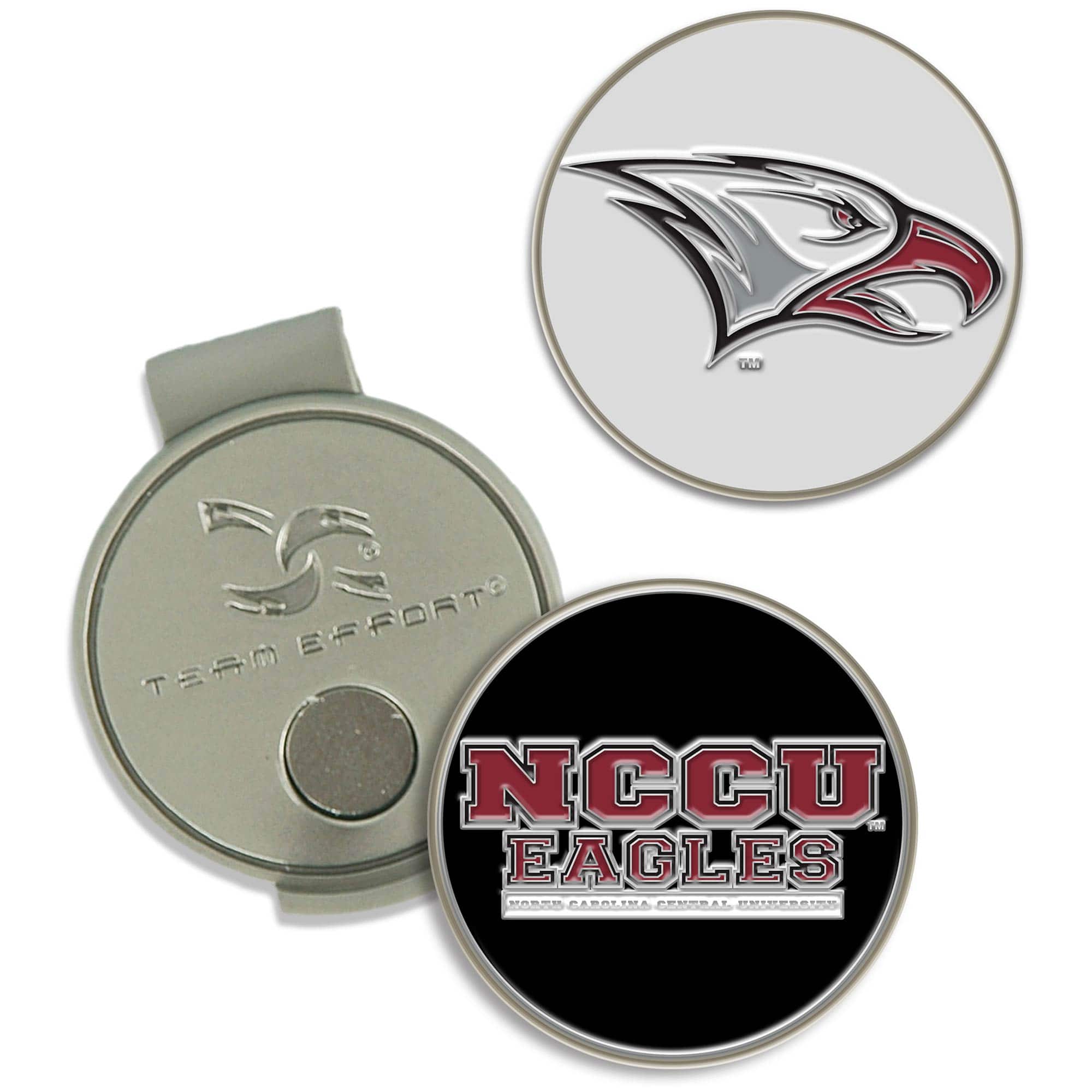 WinCraft - North Carolina Central Eagles Hat Clip with Ball Markers Set - Multicolor