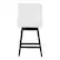 Front. OSP Home Furnishings - Granville 26" Swivel Counter Stool - White/Grey.