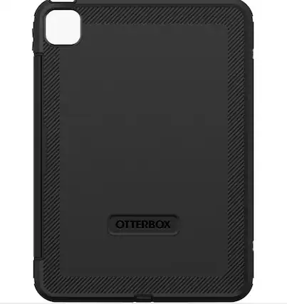 Front. OtterBox - OtterBox iPad Pro 11-inch (M4) Defender Series Case - Black.